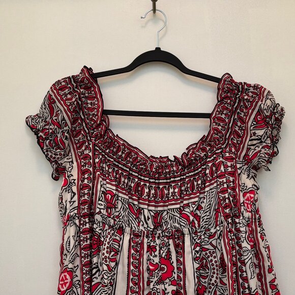 ANNA SUI floral silk dress S - Picture 2 of 8